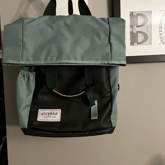 doTERRA Green & Black Roll-Top Backpack - Picture 7 of 10